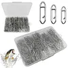260pcs Fishing Power Clips Stainless Steel Speed Clips for Freshwater Saltwater