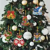 9pcs DIY Double-Sided Rhinestone Acrylic Diamond Art(Hello Christmas)