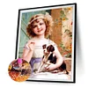 Diamond Painting-DIY Full Round Drill Elegant Girl