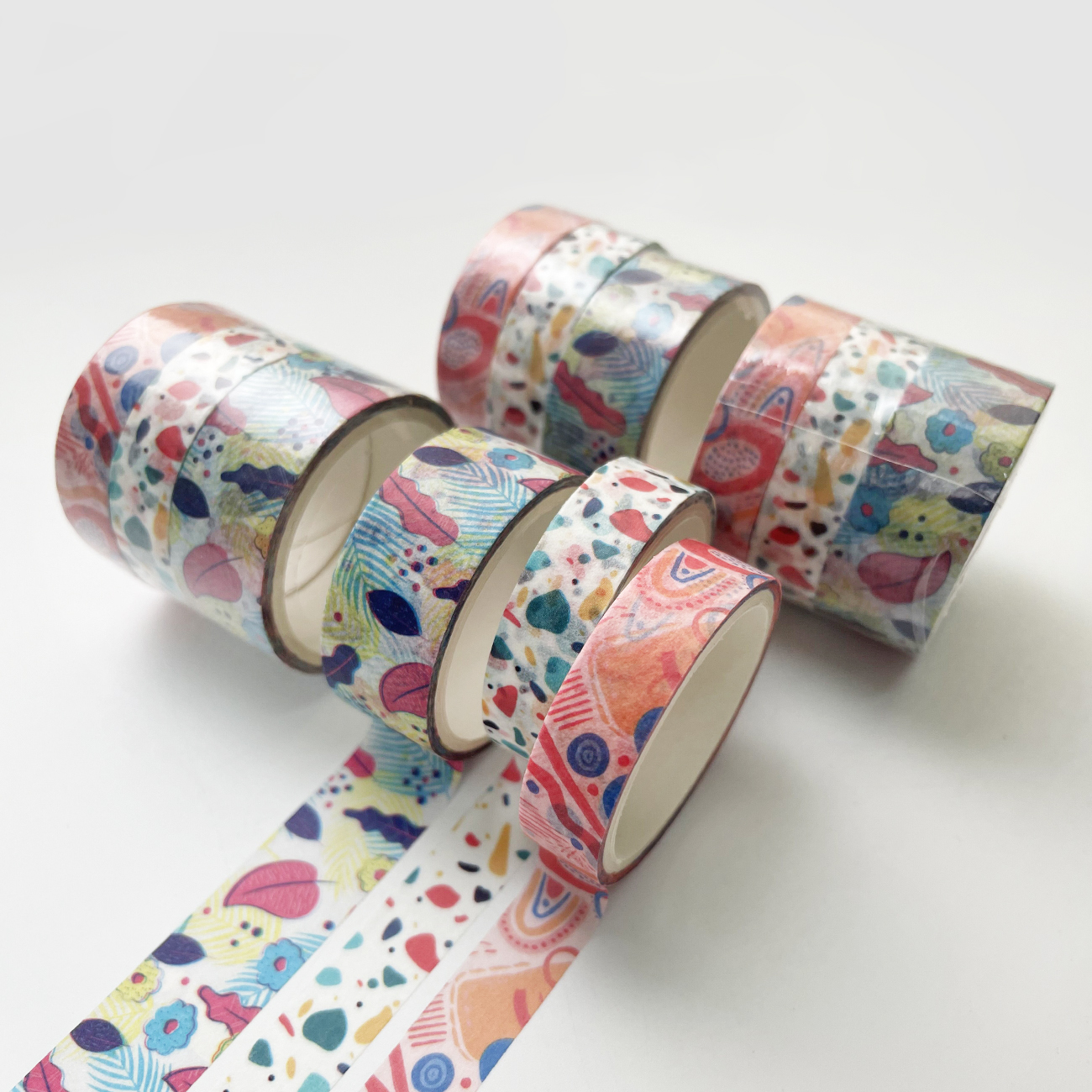JOURNALSAY 3 Pcs/Set Simple Fresh Washi Tape Kawaii Journal Material