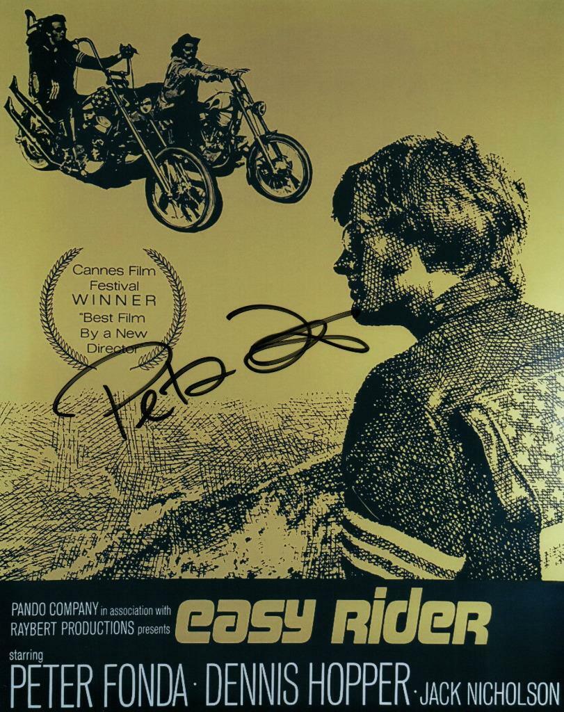 Peter Fonda autographed 8x10 signed Photo Poster painting Picture Pic and COA