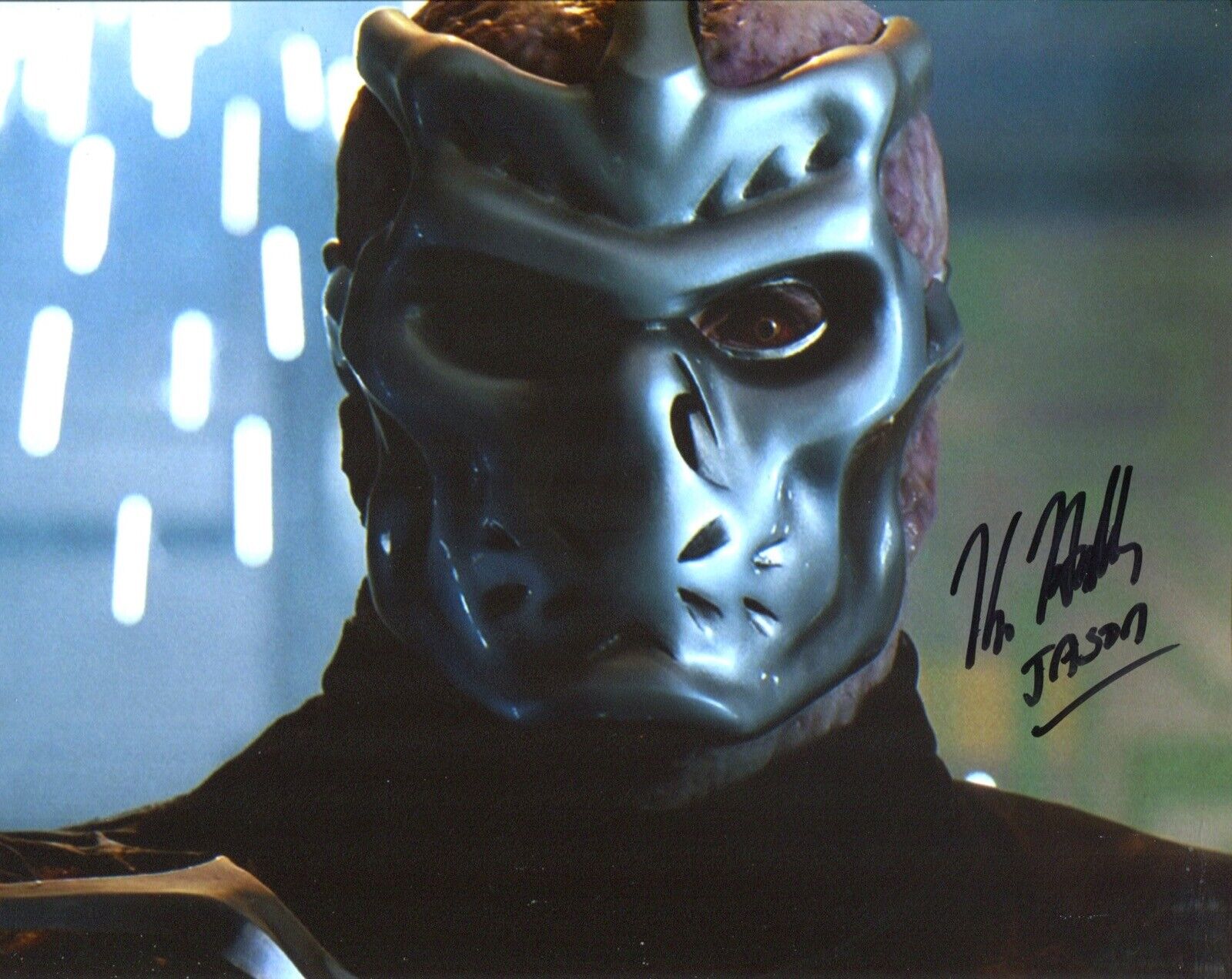 Horror movie FRIDAY THE 13th actor Kane Hodder signed 8x10 Photo Poster painting