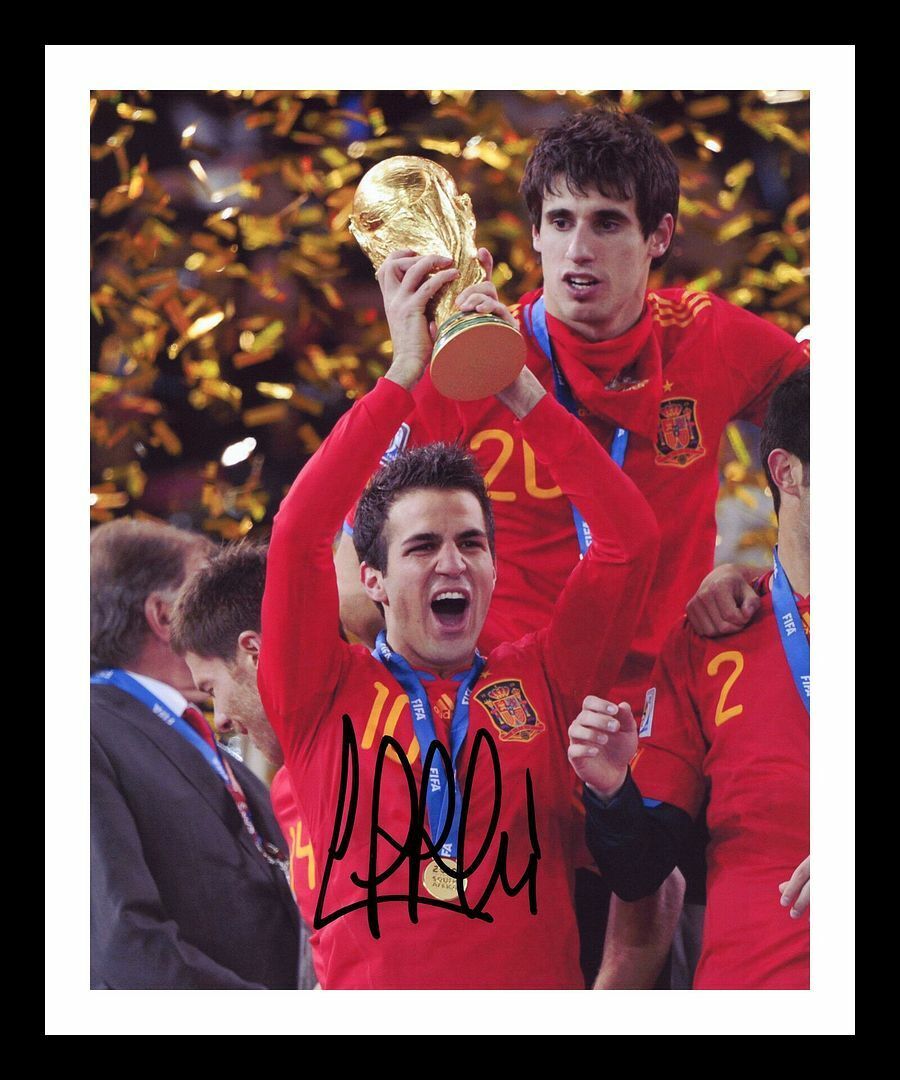 Cesc Fàbregas - Spain Autographed Signed & Framed Photo Poster painting