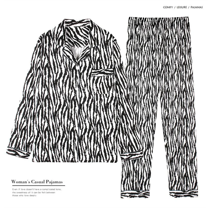 Women's Pajamas Set Soft Pyjamas Plus Size Women's Clothes Homewear Spring Sleepwear 2 Piece Set Sleeping Shirt Home Wear