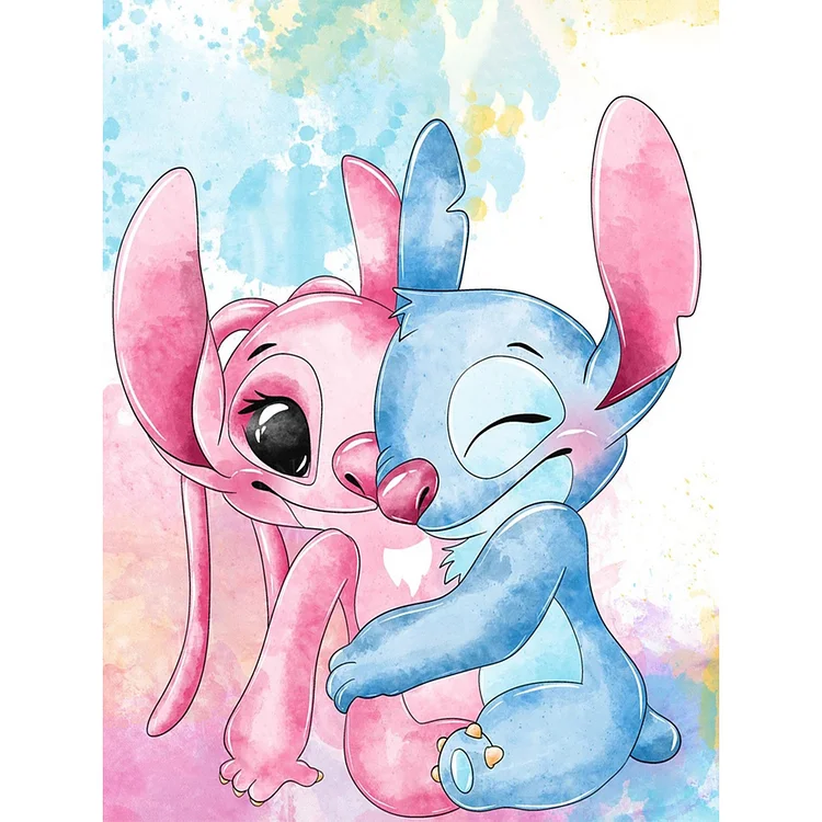 Disney Diamond Painting-Stitch-30x40-ronde steentjes-compleet