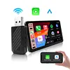 2 in 1 Wireless CarPlay Android Auto Adapter Plug & Play for Factory Wired Cars