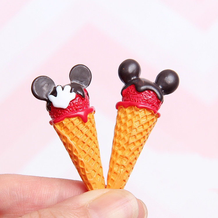 Mini Cartoon Ice Cream Cone Charms