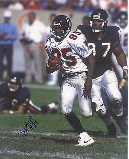 DREW HILL ATLANTA FALCONS ACTION SIGNED 8x10