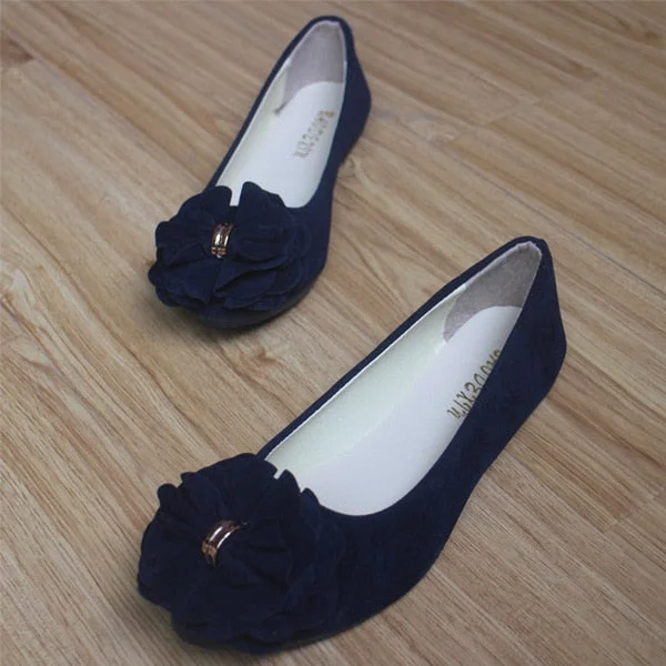 comemore Women Ballet Flats 2021 Spring Autumn Women Fashion Ballerina Flat Shoes Ladies Sweet Flower Footwear Sapatos Feminino