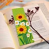 6pcs Flowers-DIY Stamped Cross Stitch Bookmark 47x28cm (Single-Sided)