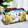 5D DIY Diamond Painting Kunst dekorative Aufbewahrungsbox Holz Lagerung Clutch (Katze)