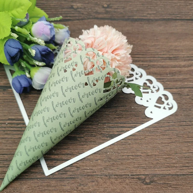 Love Flower Tube Wedding Metal Cutting Dies Stencils For DIY Scrapbooking Decorative Embossing Handcraft Die Cutting Template