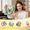 Kits d&rsquo;art color&eacute;s en diamant papillon avec cadre pour adultes, d&eacute;coration int&eacute;rieure 25 cm