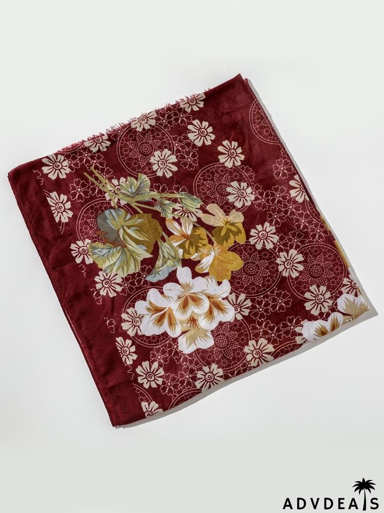 Floral Print Scarf