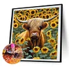 (40*40cm)Sunflower Yak - Round AB Drill Diamond Painting