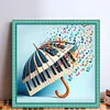 (US Local)Piano -11CT Stamped Cross Stitch Kit(45x45cm)