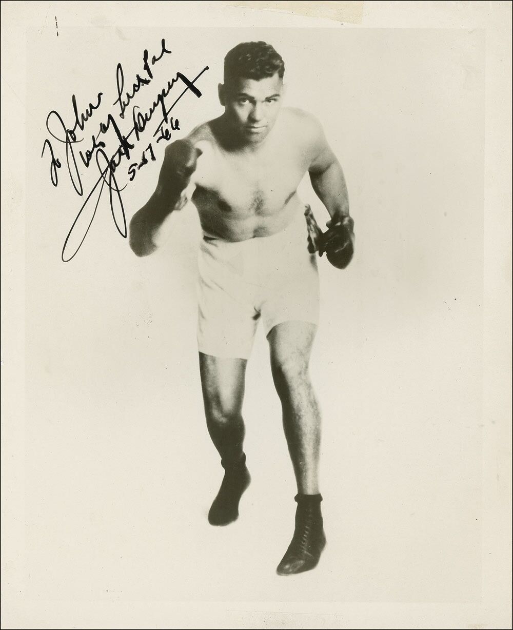 JACK DEMPSEY Signed Photo Poster paintinggraph - WORLD HEAVYWEIGHT BOXING CHAMPION - Preprint