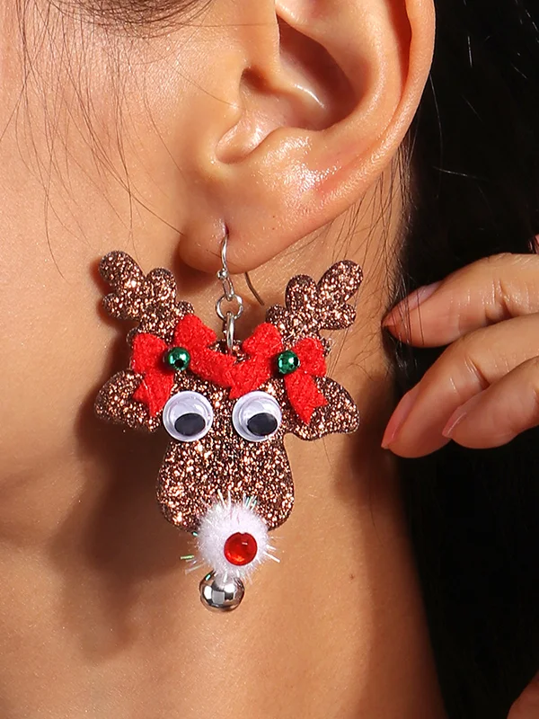 Christmas Elk Earrings Accessories