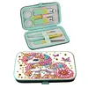 Pink White Horse Diamond Painting Nail Art Bag Set Includes 7 Professional Tools
