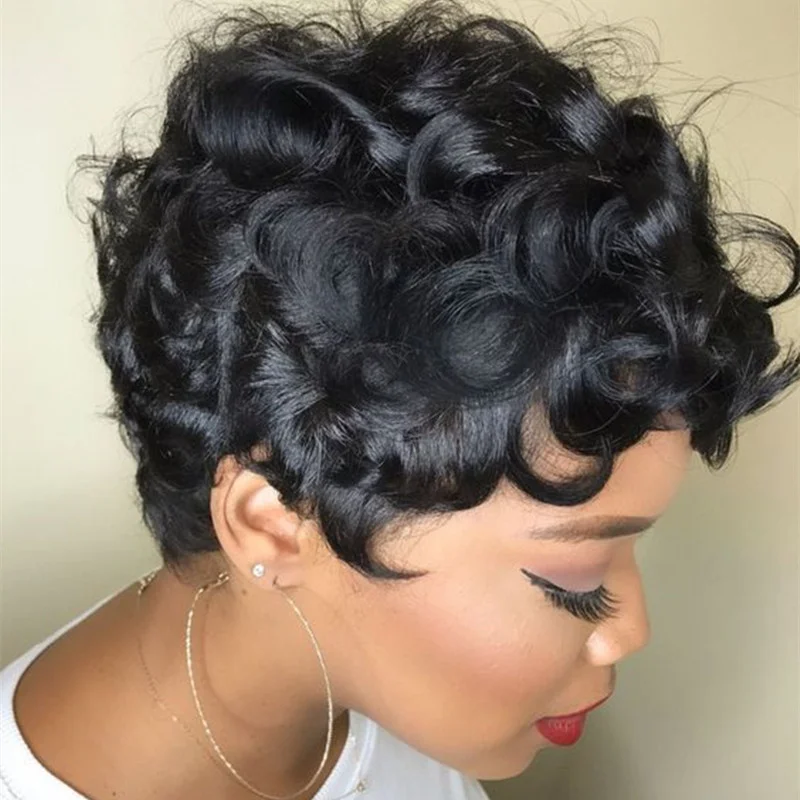 Jewtribute Hair®|Short Curly  Wigs For Black Women  
