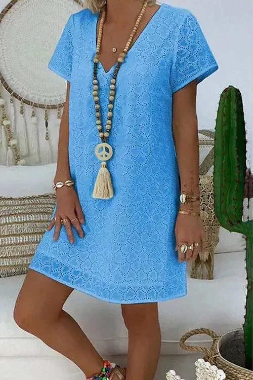 Stylish Lace A Line Dress