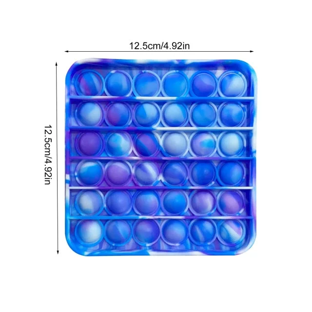 Octagon Printing Fidget Toy Popit Squeeze Bubble Sensory Adult Children Educational Toys Decompression Toys Logical Thinking Toy