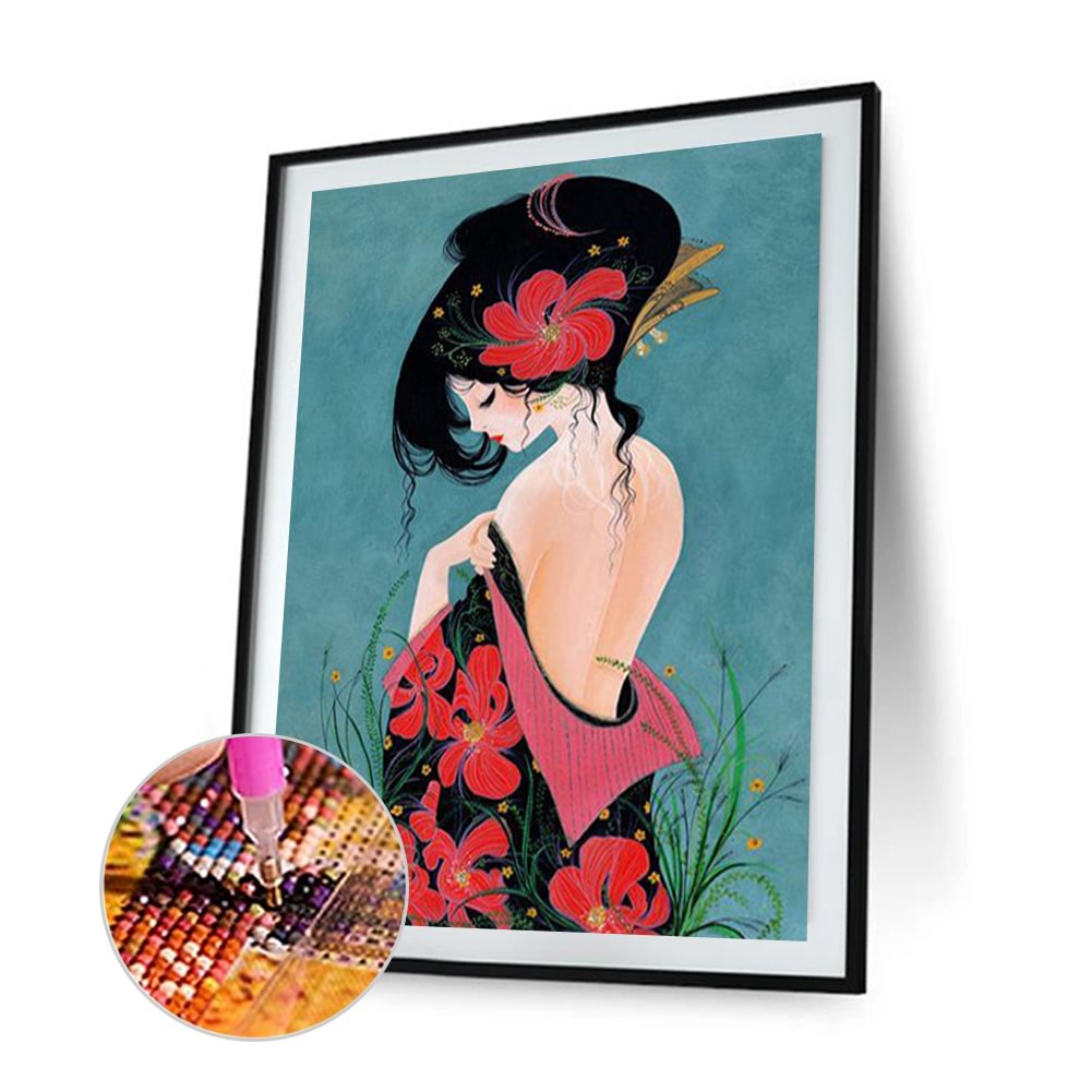 Diamond Painting - Full Round - Geisha