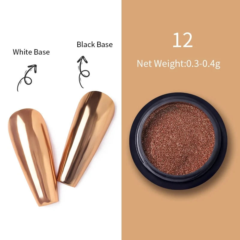 6Colors Laser Holo Aurora Solid Mirror Nail Glitter Powder Nails UV Gel Polish Holographics Pigment Nail Art Decorations-Nail Inspo