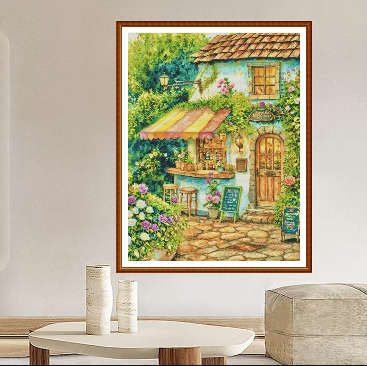 【ZZ5918- A quiet and leisurely store】 Painting Fairy Cross Stitch