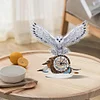 Diamond Painting Acrylic White Owl Clock Ornament