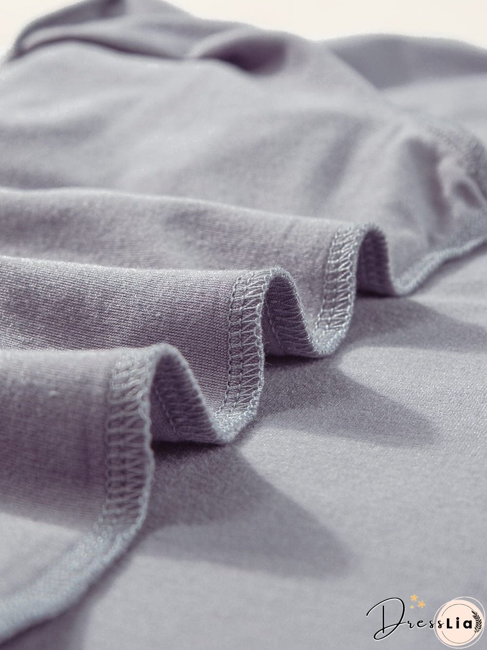 Medium Grey V Neck Pocketed Rounded Hem T-Shirt