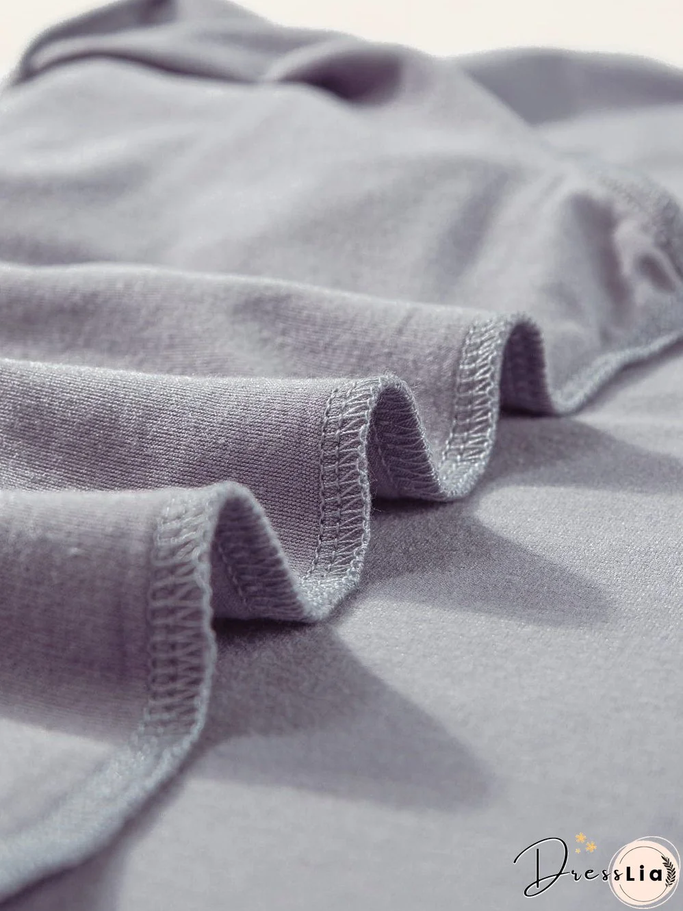 Medium Grey V Neck Pocketed Rounded Hem T-Shirt