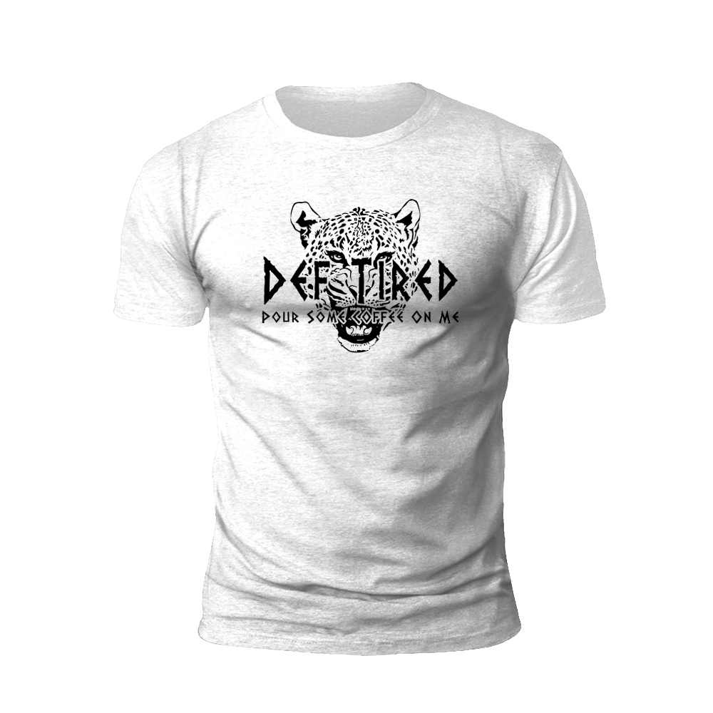 Caffeinated Leopard Graphic T-shirt