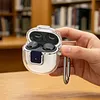 Clear TPU Cover for Google Pixel Buds 2a 2025 Accessory Protective Skin Case with Carabiner Shockproof Anti-Drop Scratch-Resistant