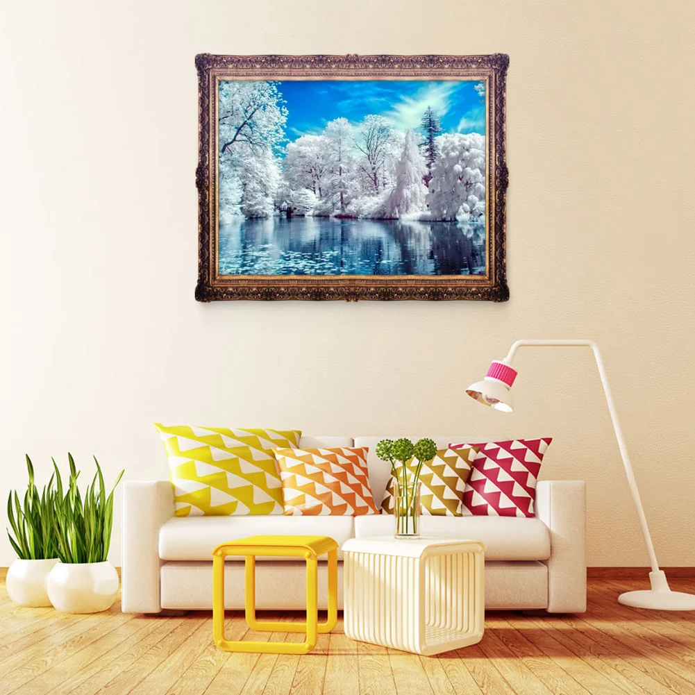 Diamond Painting - Partial Round Drill - Snow Lake(40*30cm)