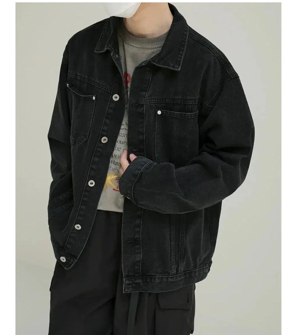 Aonga Black Denim Jacket