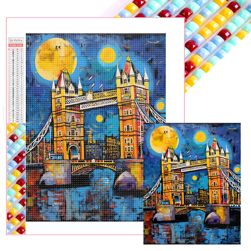 London Bridge 40*50cm(picture) full square drill diamond painting