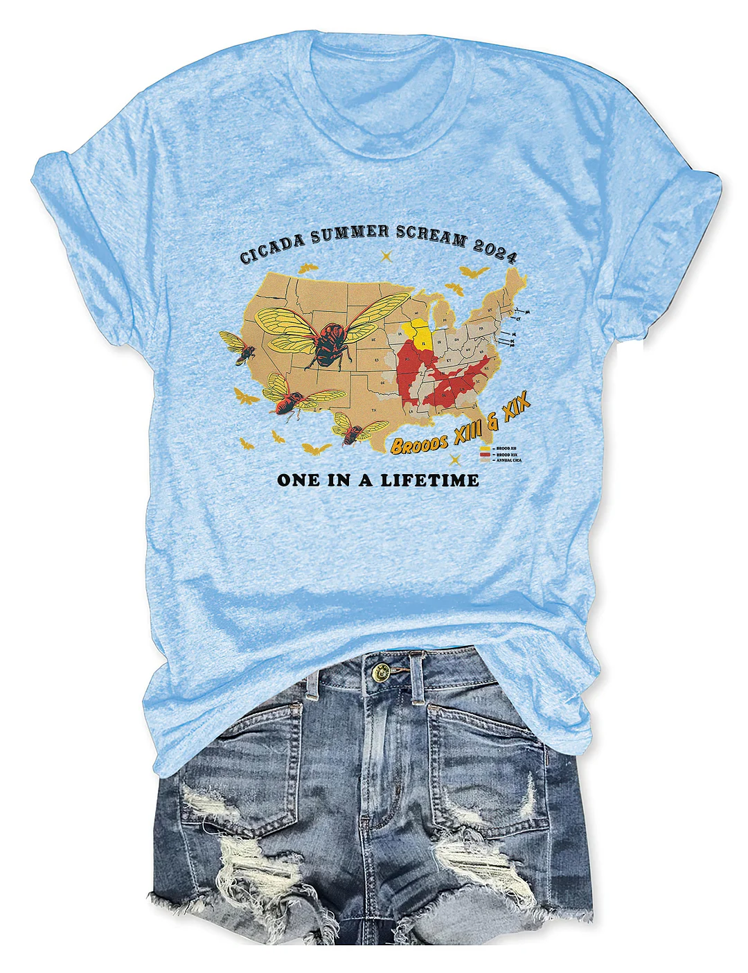 Cicadas Summer Scream Reunion Tour 2024 T-shirt