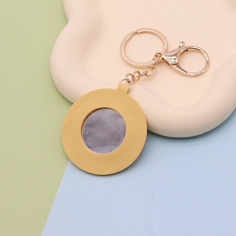 Minimalist Flower Pu Leather Women’s Keychain