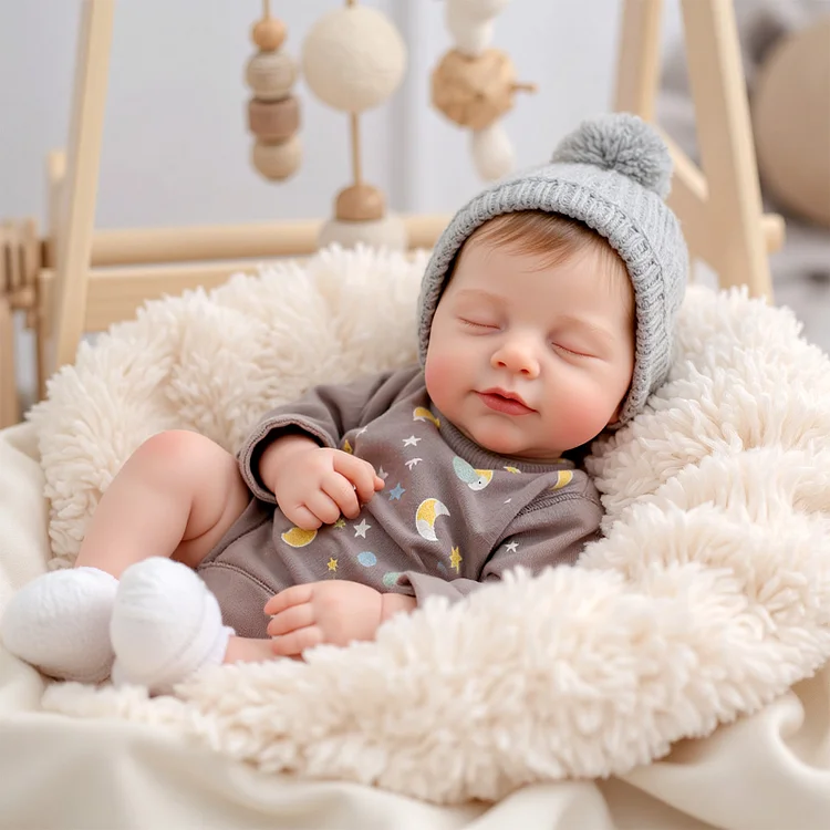 Babeside Sleeping Reborn Baby Liya 20" Little Infant Girl Building Lovely Memories with Heartbeat Coos and Breath