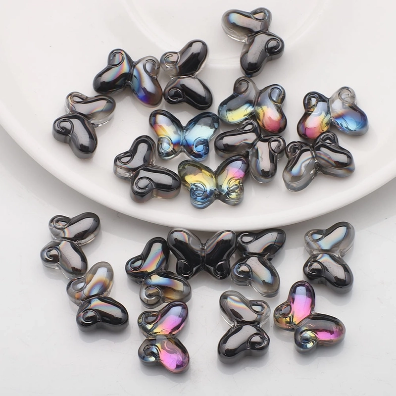 20 PCS/Package 10x14mm Glass Butterfly Beads