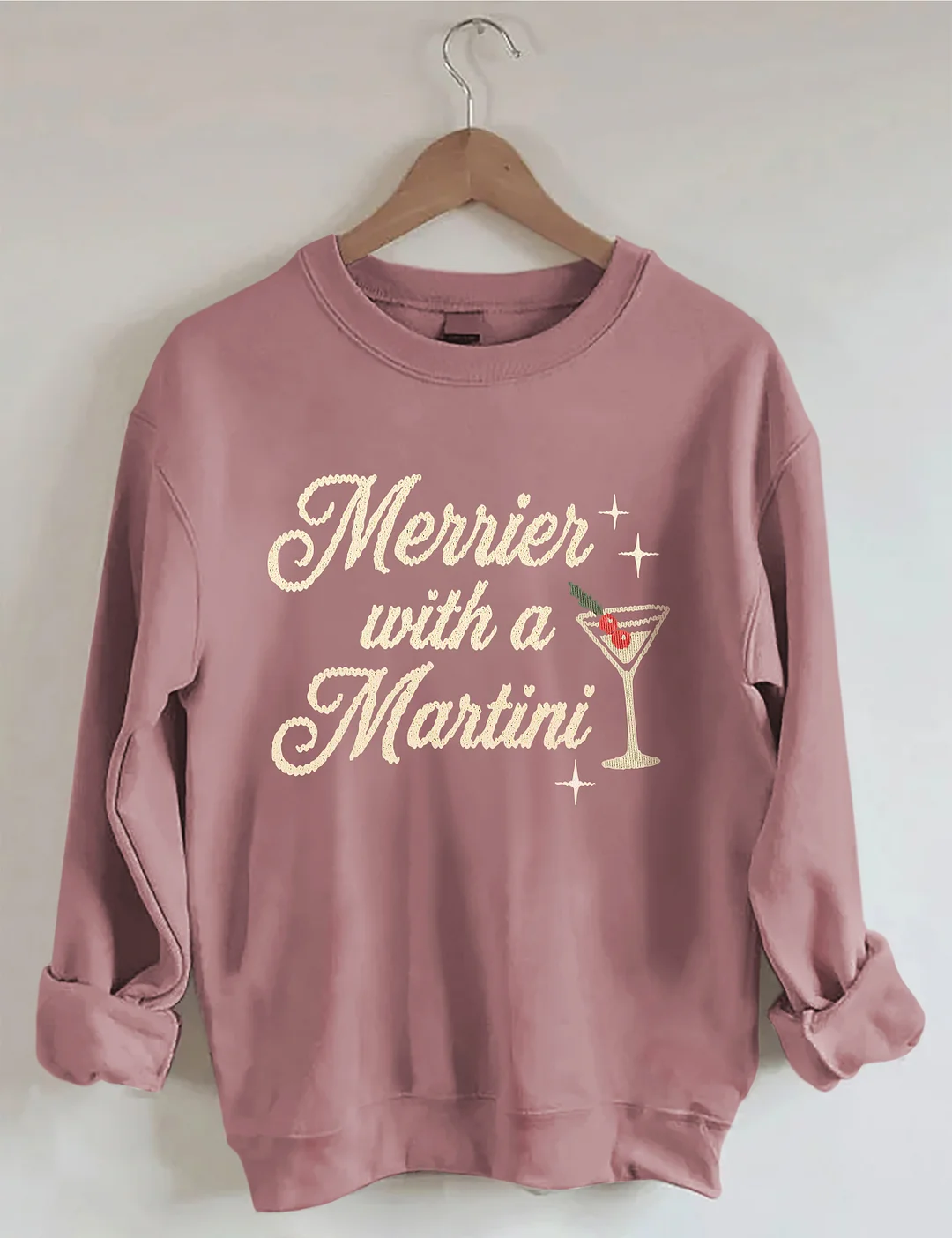 Merrier With A Martini Sweatshirt