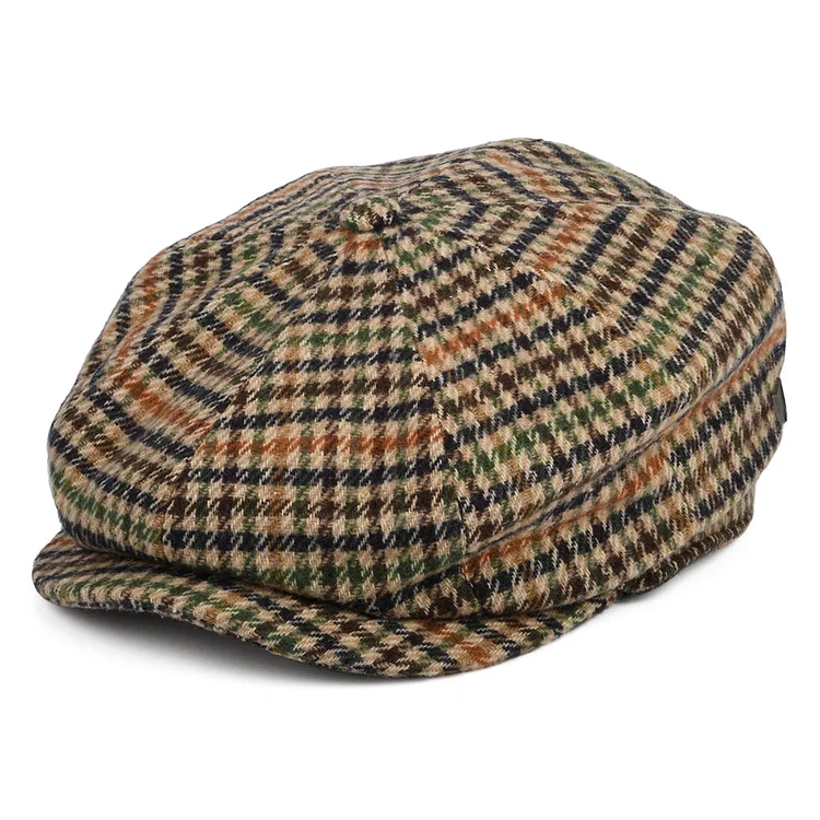 PEAKY CAPS Genuine Scottish 8 Panels Cap-Harris Tweed