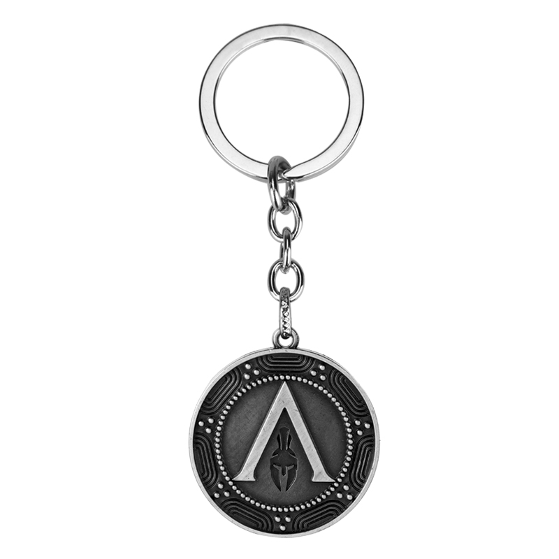 Spartan Helmet Keychain Cosplay Game Defensive Armor Mask Pendant Key Chains Men Key Key Rings Trinket Cospaly Key Holder