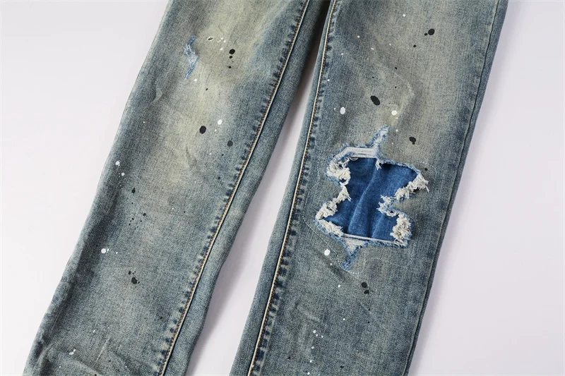 Purple 2023 New Fashion Jeans 9050-1