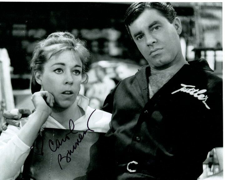 CAROL BURNETT signed autographed w/ JERRY LEWIS 8x10 Photo Poster painting