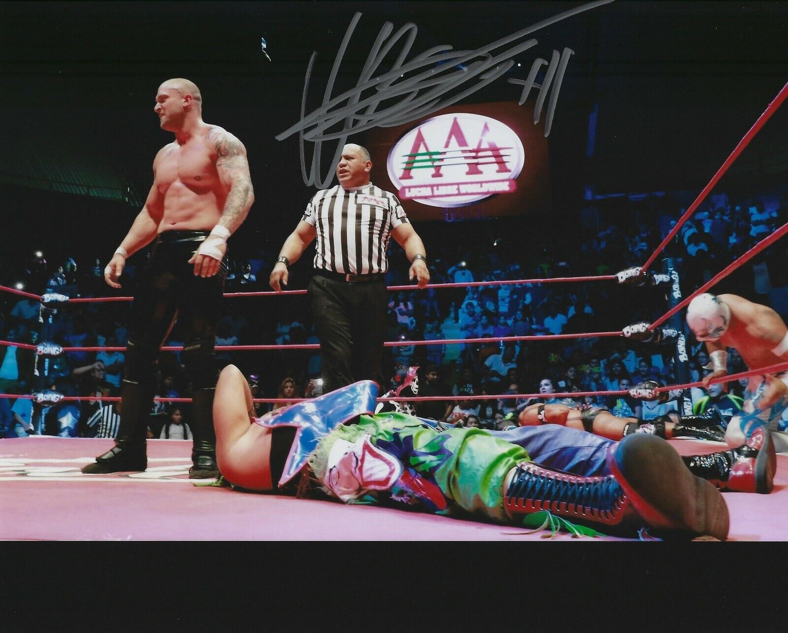 Killer Kevin Karrion Kross Signed 8x10 Photo Poster painting Lucha AAA Impact Wrestling WWE NXT