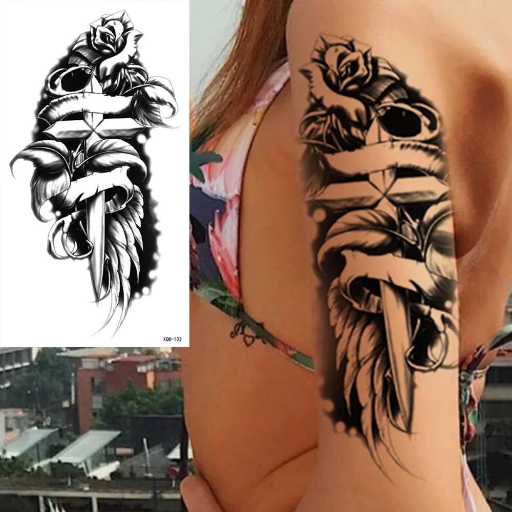 Waterproof Temporary Tattoo Sticker Flash Tattoos Body Art Arm Fake Sleeve Tatoo Women Men