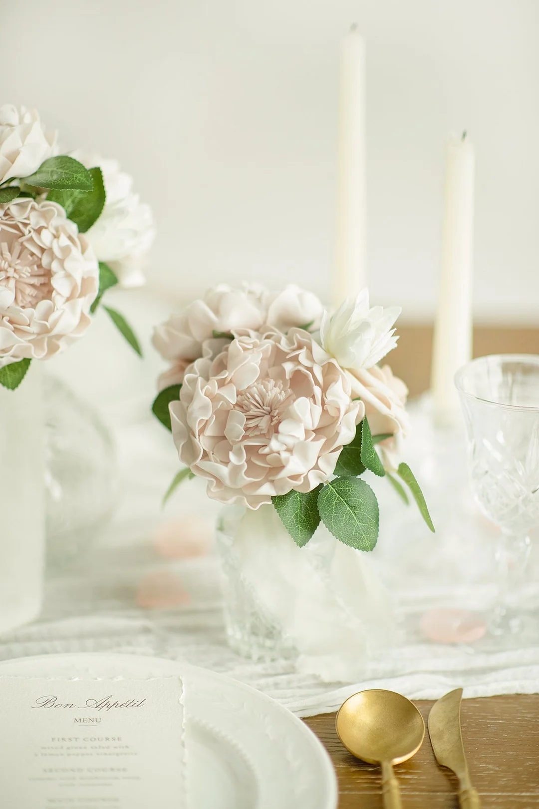 4" Foam Blooming Peony with Stem - 8 Colors