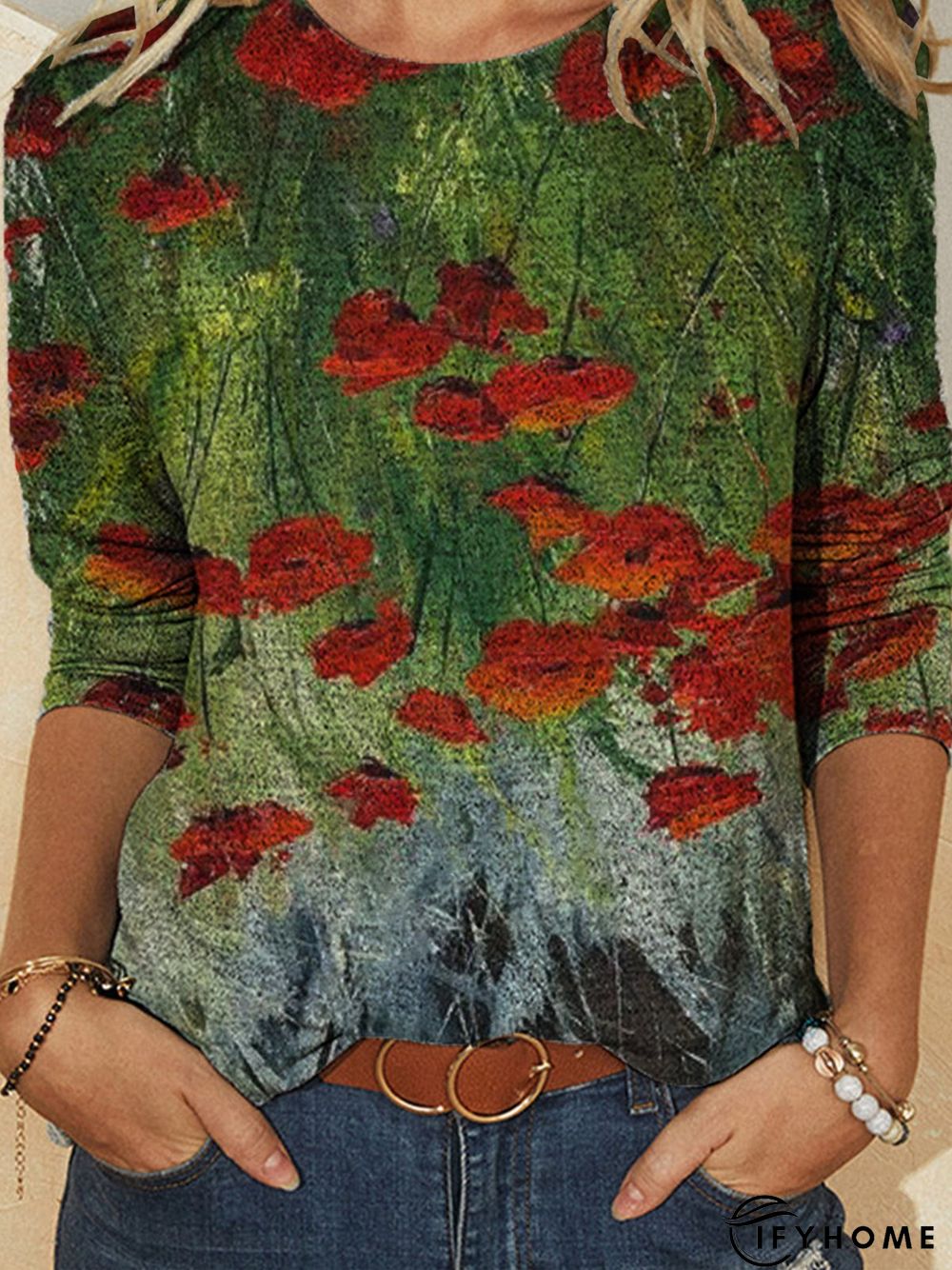 Long Sleeve Vintage Tops | IFYHOME